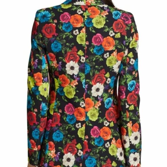 NWT ALICE + OLIVIA Macey Floral Print Blazer size 8 - Picture 5 of 6